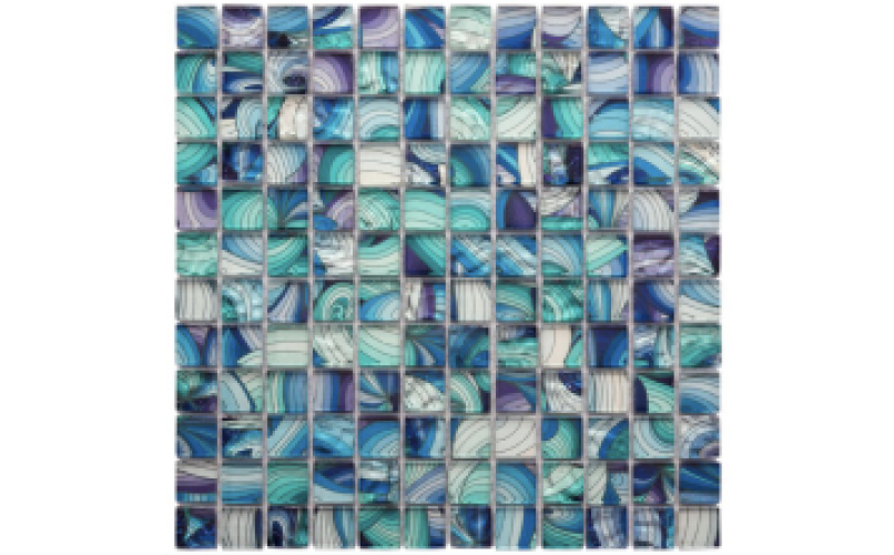 Carrelage mosaïque VERRE PAON 30 x 30 cm