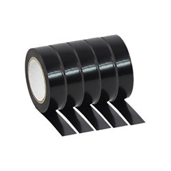 PVC Tape Black Pack 5x 10 mètres Plugger